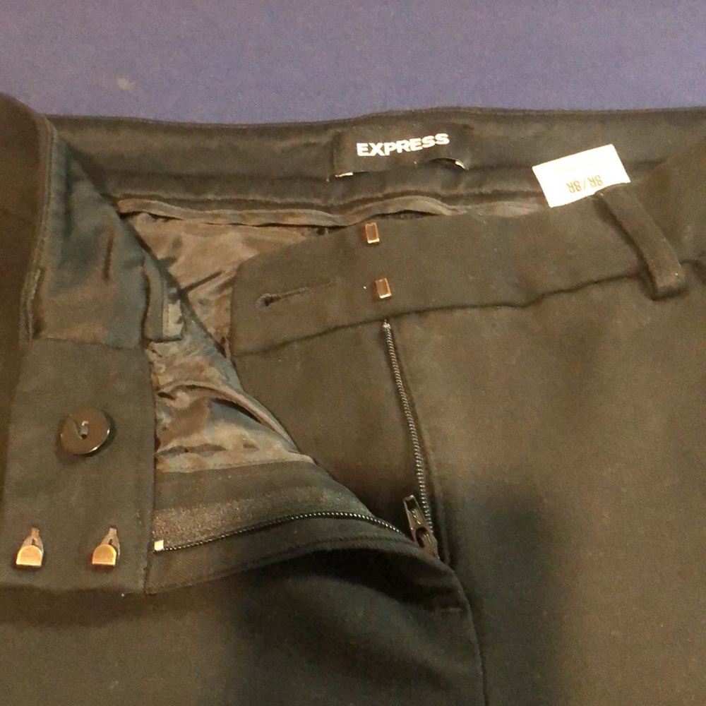 Express Black Stretch Editor Barely Boot Low Rise… - image 3